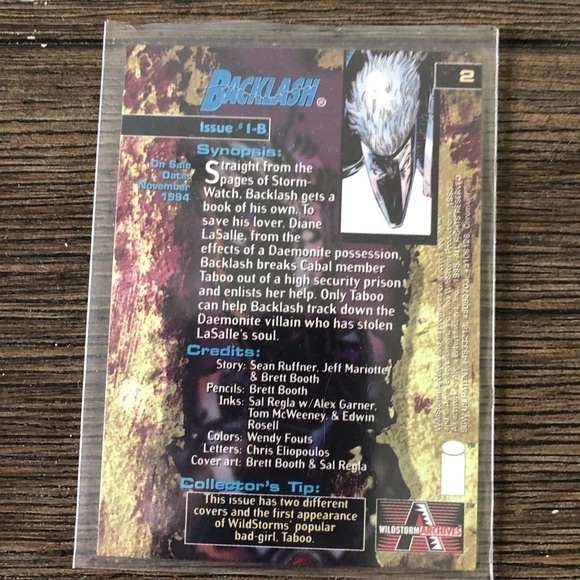 Backlash trading Card: Issue #1-b #2 - Picture 2 of 2